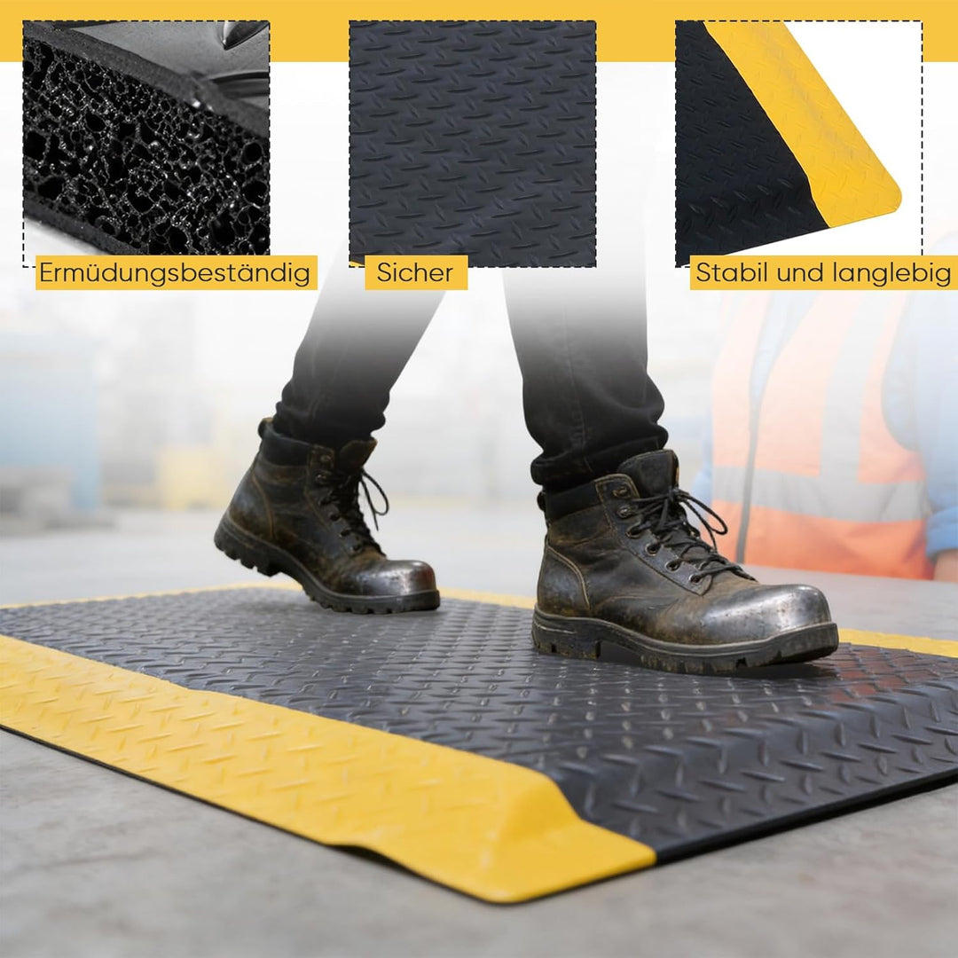 MYOYAY Anti-Ermüdungsmatte 60 × 90 cm Ergonomische Arbeitsmatte mit Noppen Design rutschfeste Stehma