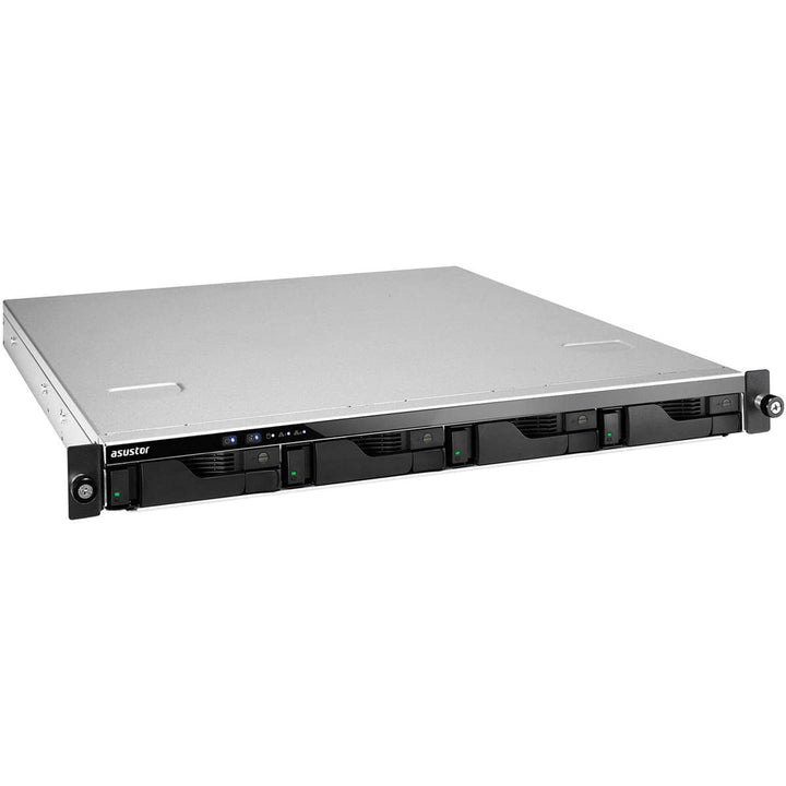 Asustor Lockerstor 4 AS6504RS 4 Bay NAS - 1U Rack Netzwerkspeicher Gehäuse, Quad Core 2.1GHz CPU, 8G