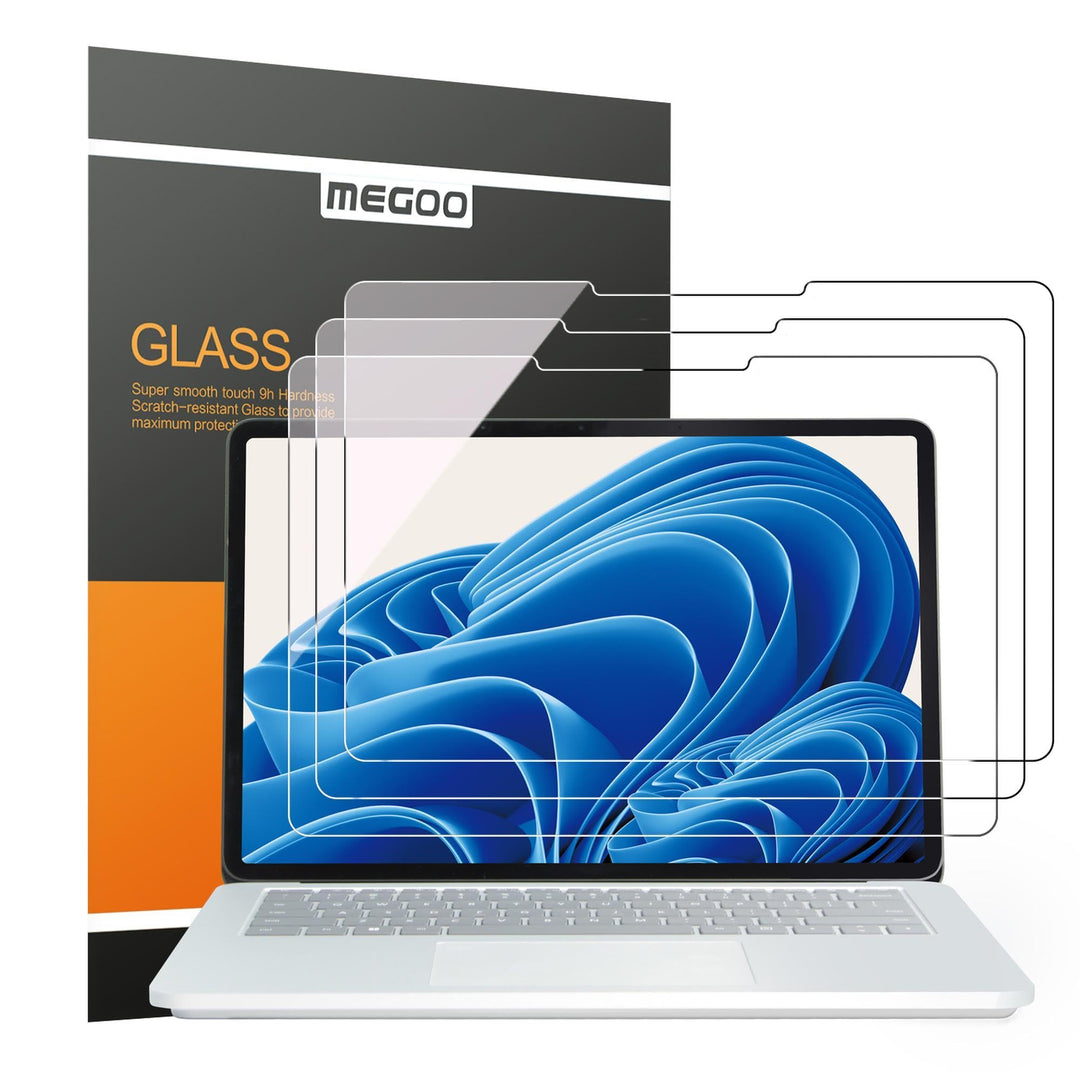 MEGOO[3 Stück Glas-Displayschutzfolie für Microsoft Surface Laptop Studio 2/1 14.4 Zoll– Hoch Ultrak