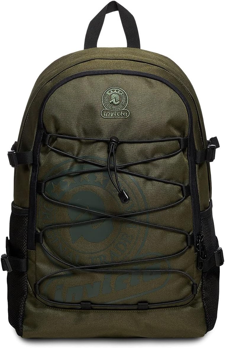 Invicta Rucksack mit einem Fach, Moosgrün