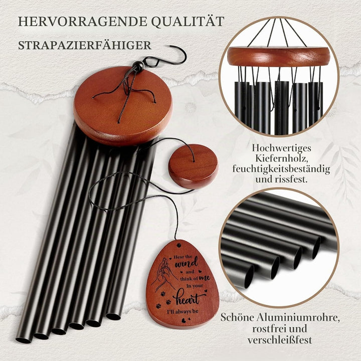 Haustier-Gedenk-Windspiel – Gedenk-Windspiel zum Verlust des Hundes, Trauerwindspiel für den Verlust