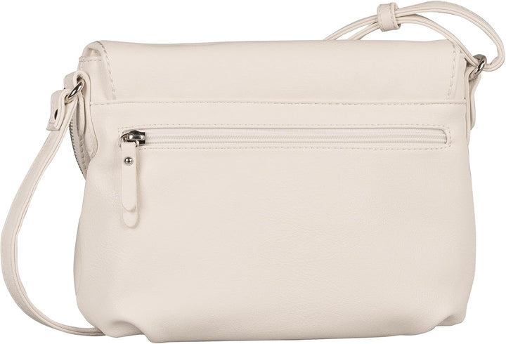 TOM TAILOR bags Lari Damen Umhängetasche Crossbody Bag 26,5 x 5 x 21 Weiss, 26,5 x 5 x 21 Weiss