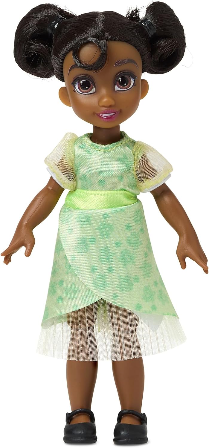 Disney Store Offizielles Tiana Minipuppen-Spielset, Küss den Frosch, Once Upon a Story Kollektion, 1