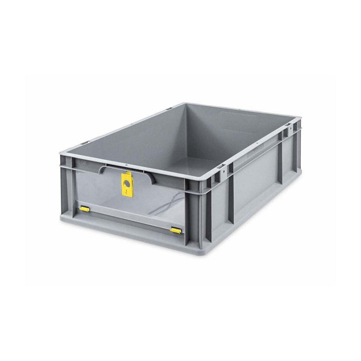 PROREGAL Eurobox NextGen Insight Cover | HxBxT 17x40x60 | 34 Liter | Niedrig/Gelb | Eurobehälter, Tr