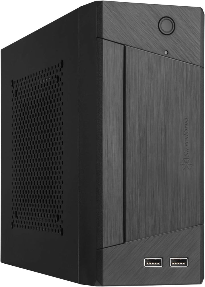 SilverStone Technology SST-ML10B - Milo Mini-ITX kompaktes HTPC Desktop Gehäuse, modulares Design, I