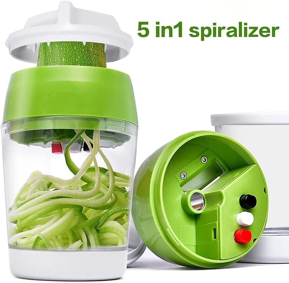 Gemüseschneider, Spiralschneider Küchengeräte für Karotten Gurken Veggetti Spiralizer Handheld Slice