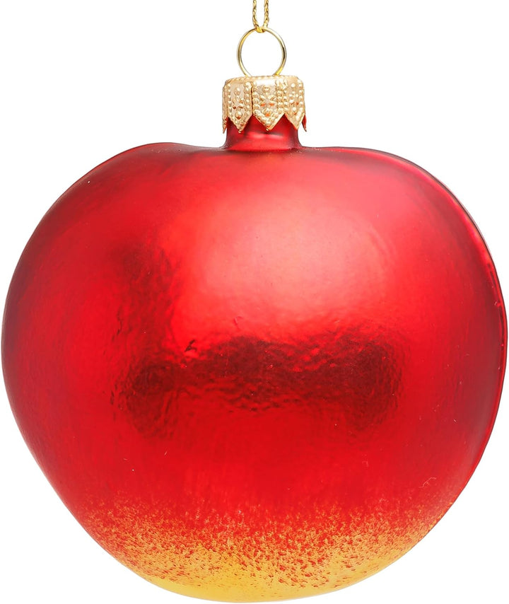 SIKORA Apfel besondere Weihnachtskugel Glas Christbaumschmuck Deko Figur Weihnachten Anhänger Orname