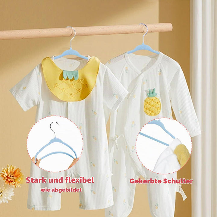ManGotree Baby Samt Kleiderbügel, Säuglings- und Kleinkinderbügel, rutschfeste Kinderbügel, Ultra-sc