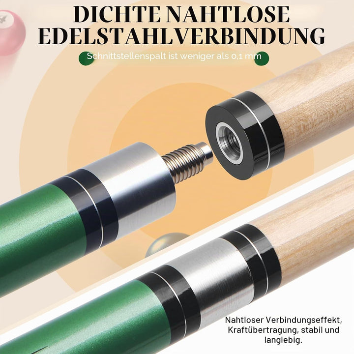 Kmise Billard-Stick-Set, 147 cm, Billard-Queue-Stick, Snooker-Spiel, Billard-Sticks für Männer, prof