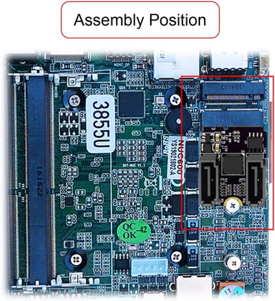 chenyang CY M.2 NGFF Key A+E PCI Express zu SATA 3.0 6Gbps Dual Ports Adapter Converter Festplattene