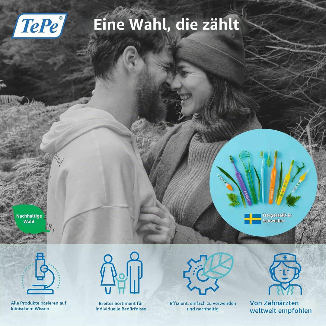 TePe EasyPick Dental Stick M/L / 1 x 36 Stück inklusive praktischem Taschenetui/Für eine einfache, t