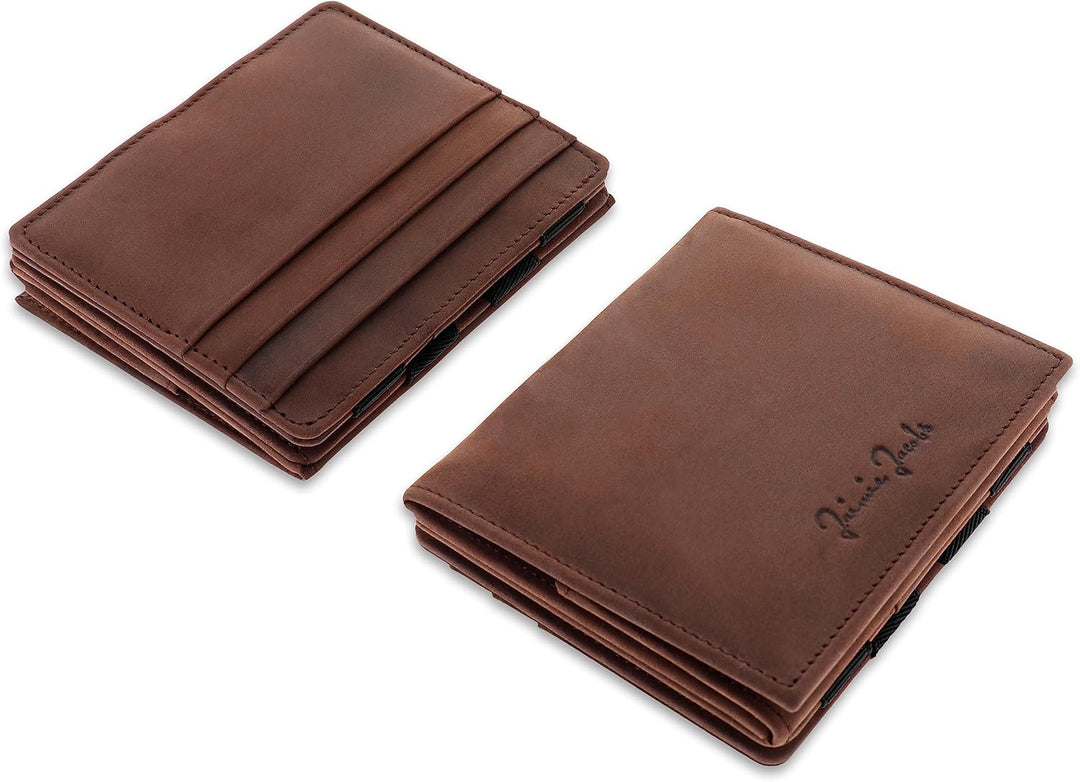 Jaimie Jacobs Flap Boy mit Gravur - Das Original - Magischer Geldbeutel mit Münzfach RFID-Schutz Ges