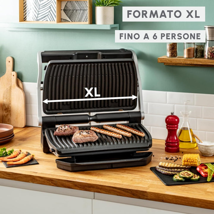 Moulinex Optigrill+ XL, Elektrogrill für den Innenbereich, ideal zum Kochen von Fleisch, Fisch und G