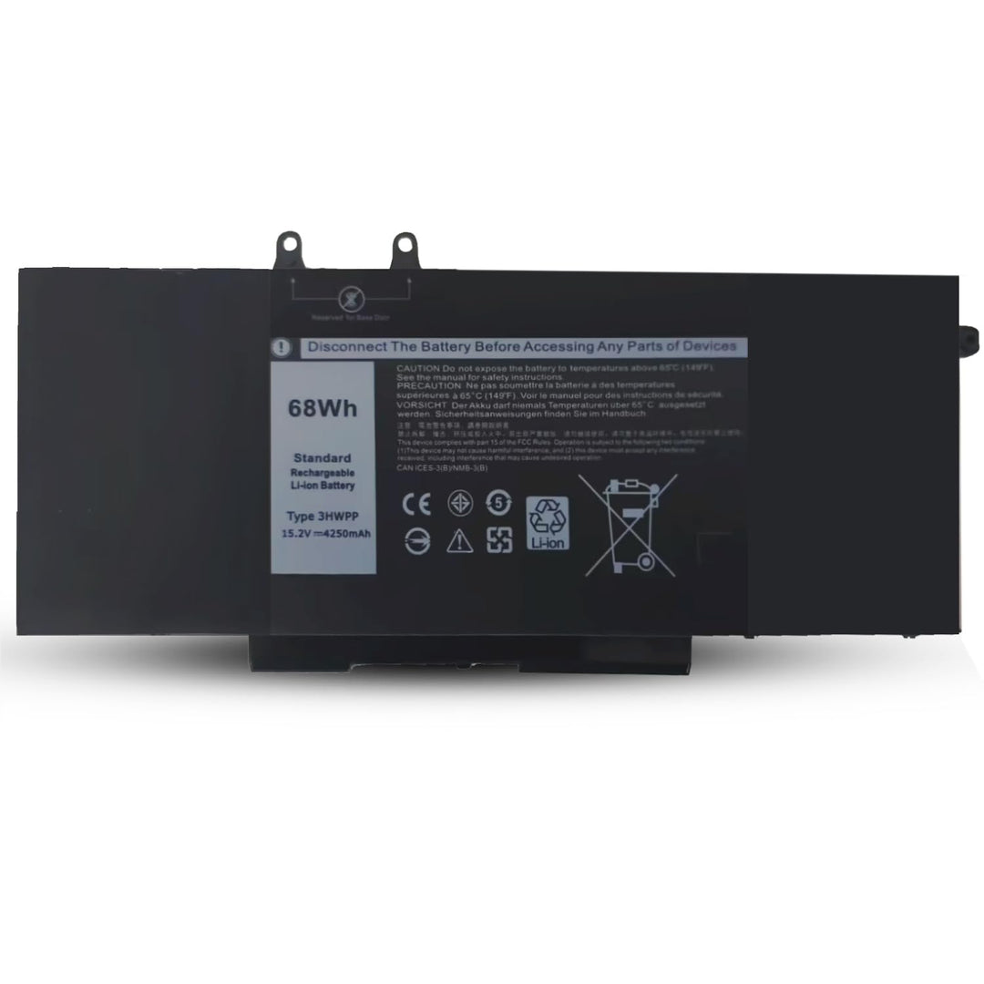 3HWPP 68Wh Ersetzen für Dell Latitude 5510 5511 5501 5410 / Precision 3541 3551 3550 / 3HWPP 3PCVM 1
