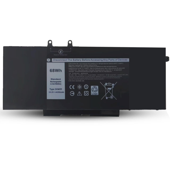 3HWPP 68Wh Ersetzen für Dell Latitude 5510 5511 5501 5410 / Precision 3541 3551 3550 / 3HWPP 3PCVM 1
