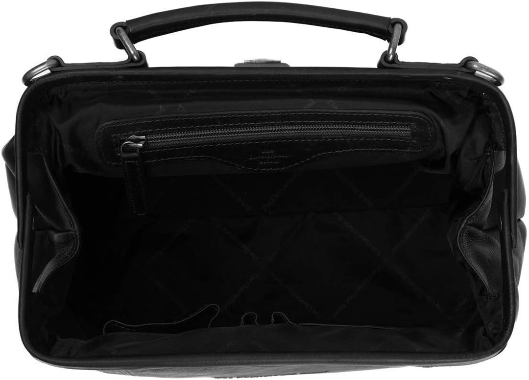 The Chesterfield Brand Shaun - Umhängetasche Leder 32 cm Schwarz, Schwarz