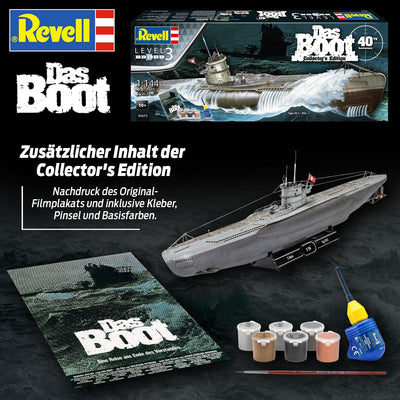 Revell Das Boot Collector's Edition - 40th Anniversary | Exquisiter U 96 Modellbausatz | Nachdruck d