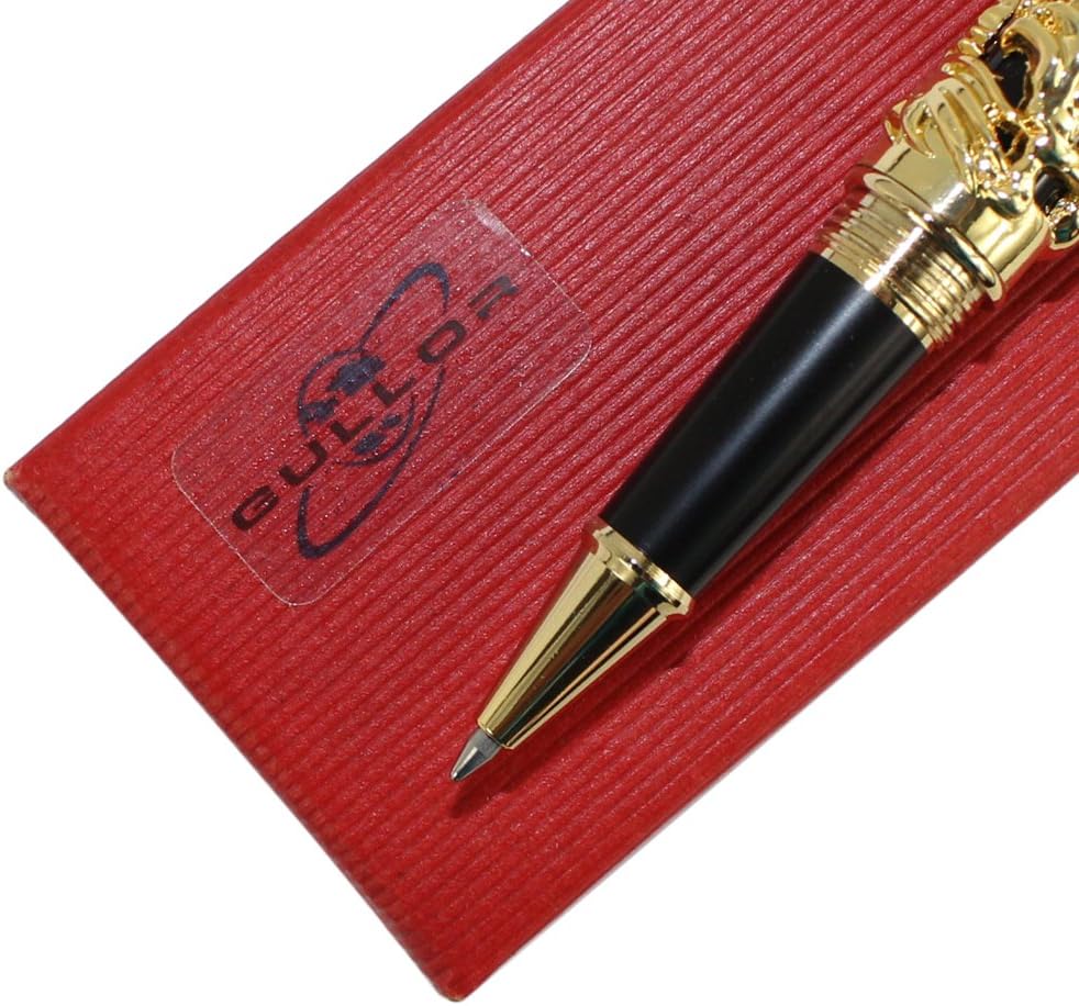 Gullor Sammler Luxus Rollerball Stift Drache und Phoenix schwarz und goldenen Stift balck and golden