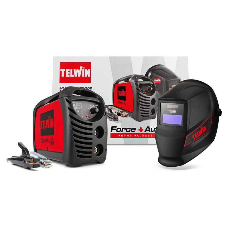 Telwin 815863 Force 165 Inverterschweissgerät, 230 V, 4,23 kg, Rot & Telwin S.p.A. 802739 Rutilschwe