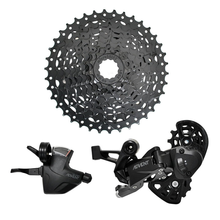 MicroSHIFT Advent Super Short 1x9 SPD Gruppen-Set Real MTB Antriebsstrom für 20 Zoll Rad, MIS2759