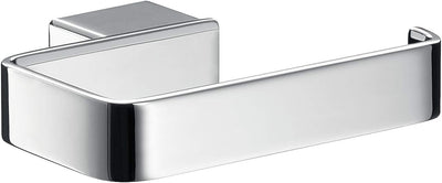emco LOFT Papierhalter ohne Deckel, eleganter Toilettenpapierhalter zum Schrauben aus Aluminium, hoc