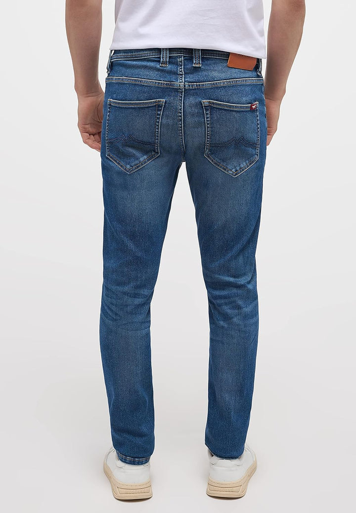 MUSTANG Herren Jeans Hose Style Oregon Slim 28W / 30L Blau, 28W / 30L Blau