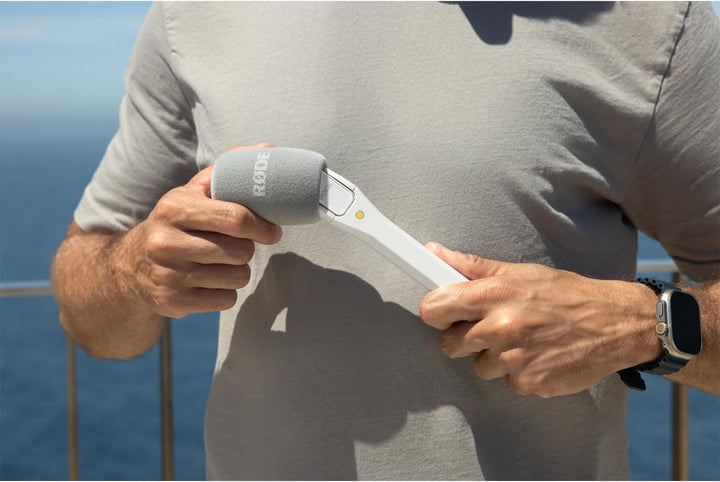 Rode Interview Micro Handadapter für Wireless Micro Mikrofon-System Weiss mit keepdrum Mikrofasertuc