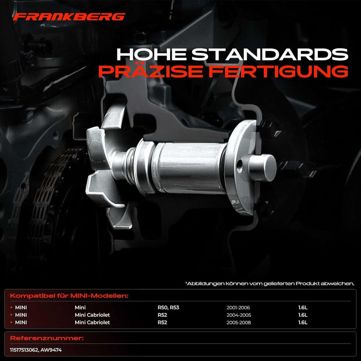 Frankberg Wasserpumpe Kompatibel mit M.i.n.i Cooper R50 R53 1.6L 2001-2006 M.i.n.i One Cabriolet R52
