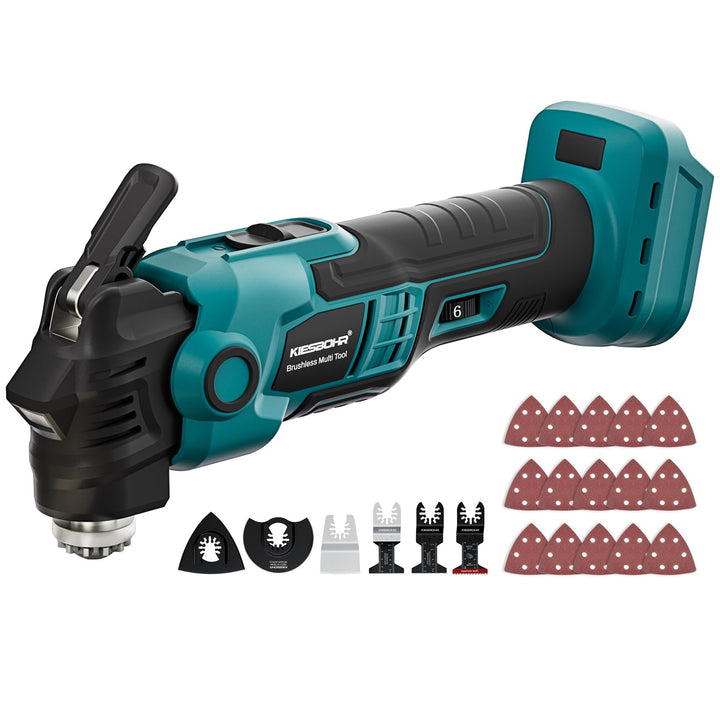 Multifunktionswerkzeug Kompatibel mit Makita 18V Akkus, Bürstenloser DIY Oszillationswerkzeug mit Dä