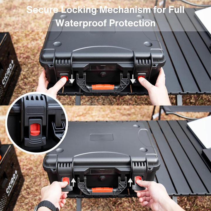 IP67 Waterproof Storage Case for Starlink Mini, Built with Waterproof Seal and Safe Latch System, Pr