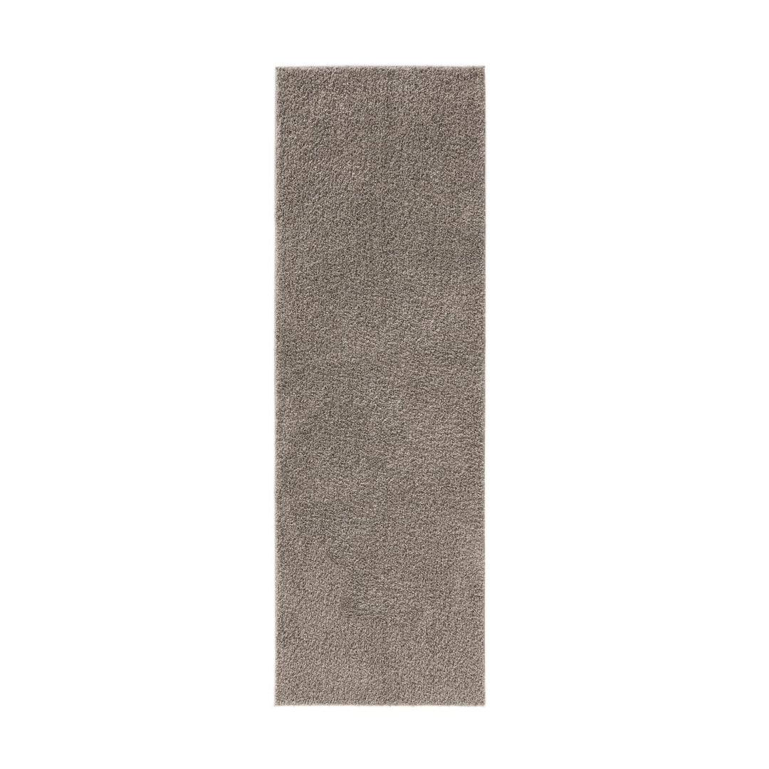 benuta Basic Hochflorteppich Soho - hellgrau 70x200 cm - Kuschelig Weicher Teppich im Minimalistisch