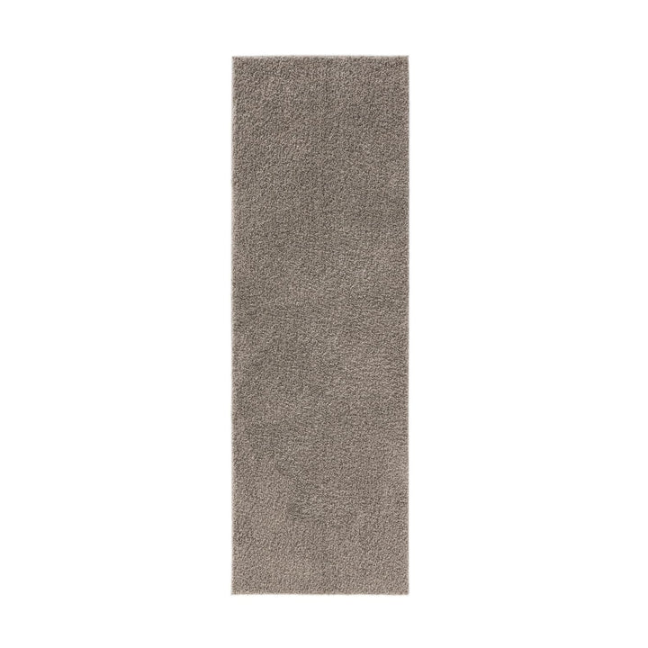 benuta Basic Hochflorteppich Soho - hellgrau 70x200 cm - Kuschelig Weicher Teppich im Minimalistisch