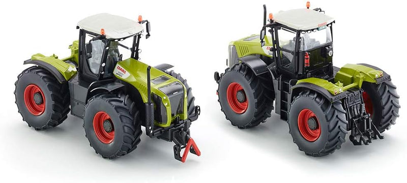 siku 3271, Claas Xerion 5000 Traktor, 1:32, Metall/Kunststoff, Grün, Achsschenkellenkung und Kupplun