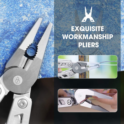 Geschenke für Männer Frauen, BIBURY Faltbares Multitools, Weihnachtsgeschenke Tools, Werkzeug Zange