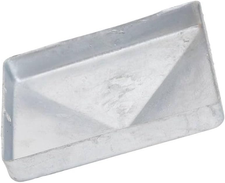 25 x Pfostenkappe 141 x 141 mm Pyramide – Feuerverzinkter Stahl – Pfostenabdeckung für 140x140 mm Ho