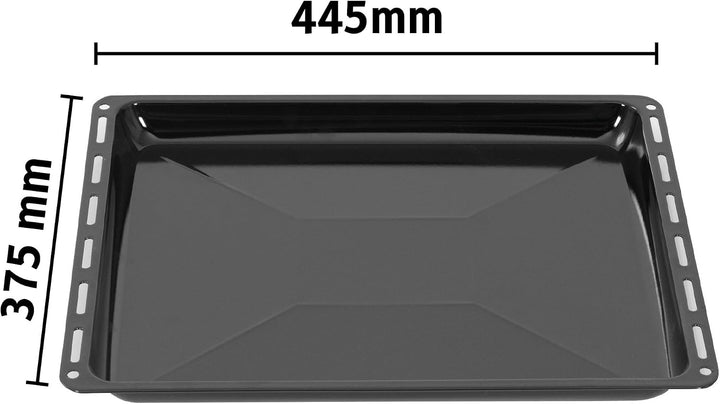 ICQN 445 x 375 x 35 mm Gitter Backblech Set | Passend für Whirlpool Ignis Bauknecht | Emailliert | F
