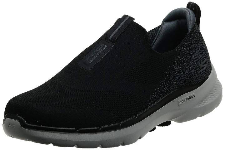 Skechers Herren Go Walk 6 Sneaker 44 EU X-Weit Schwarz, 44 EU X-Weit Schwarz