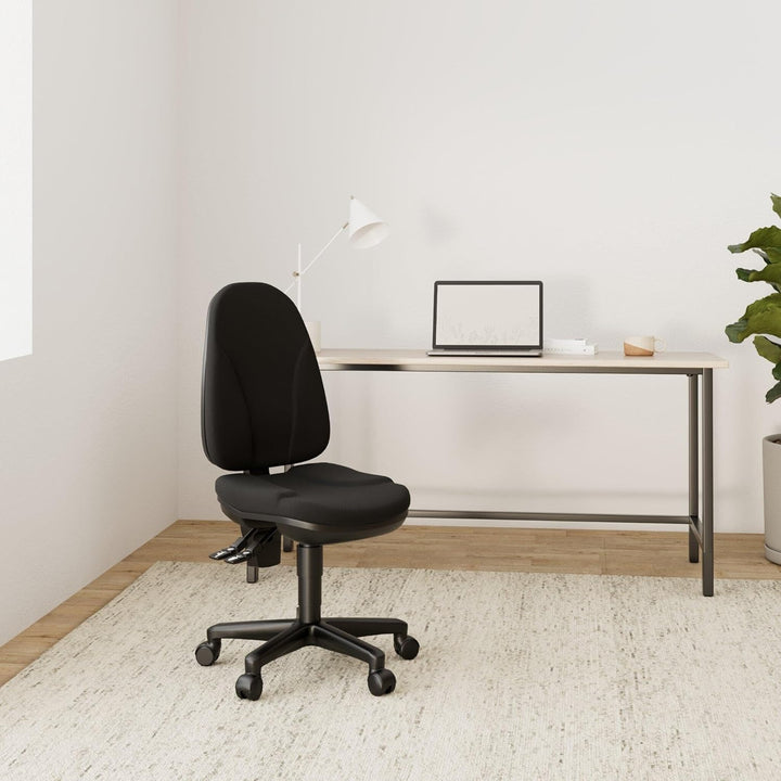 Topstar Point 35, Bürostuhl, Schreibtischstuhl, Rückenlehne höhenverstellbar, Bezugsstoff schwarz, 1