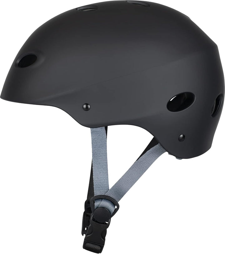 Mesle Wassersport Helm Ultuna, Wakeboard Helm Abnehmbarer Ohrenschutz, Kite Helm Schwarz XL, Schwarz