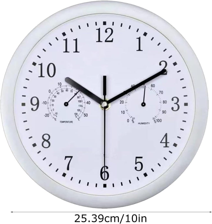 Generisch Aussenuhren Für Terrasse Garten | wasserdichte Gartenuhr Retro Design 25cm Durchmesser ABS