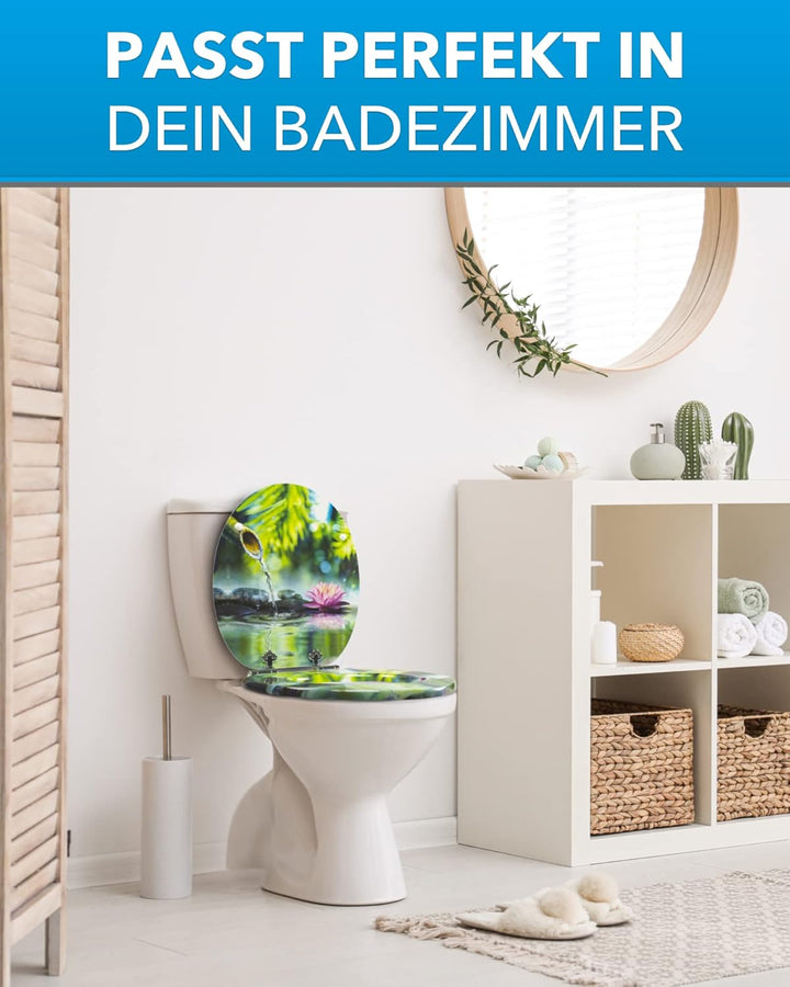 Xonic Design WC-Sitz - Premium Klo-Deckel - Toilettensitz mit Absenkautomatik - hochwertige Klobrill