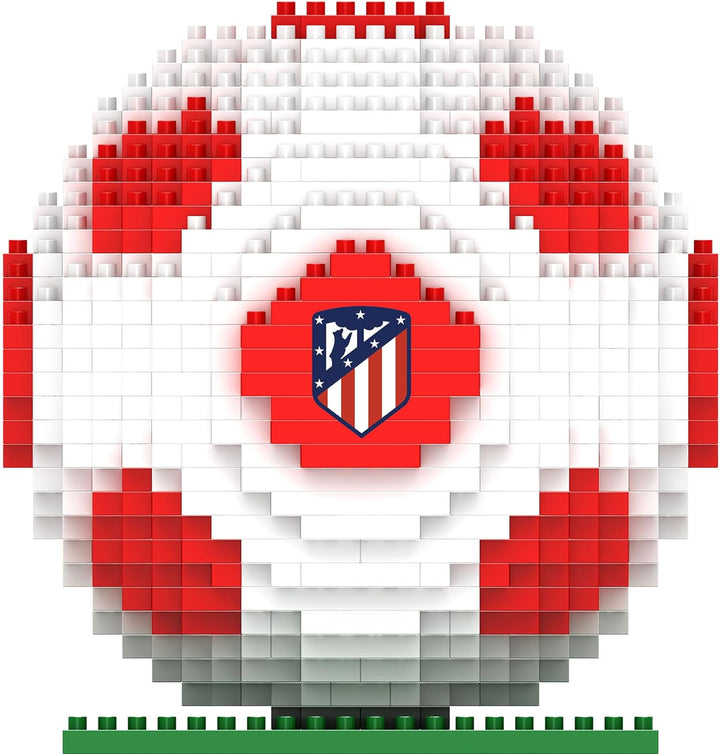 FOCO Offizielles Lizenzprodukt Atletico Madrid BRXLZ-Steine 3D-Fussball BAU-Set
