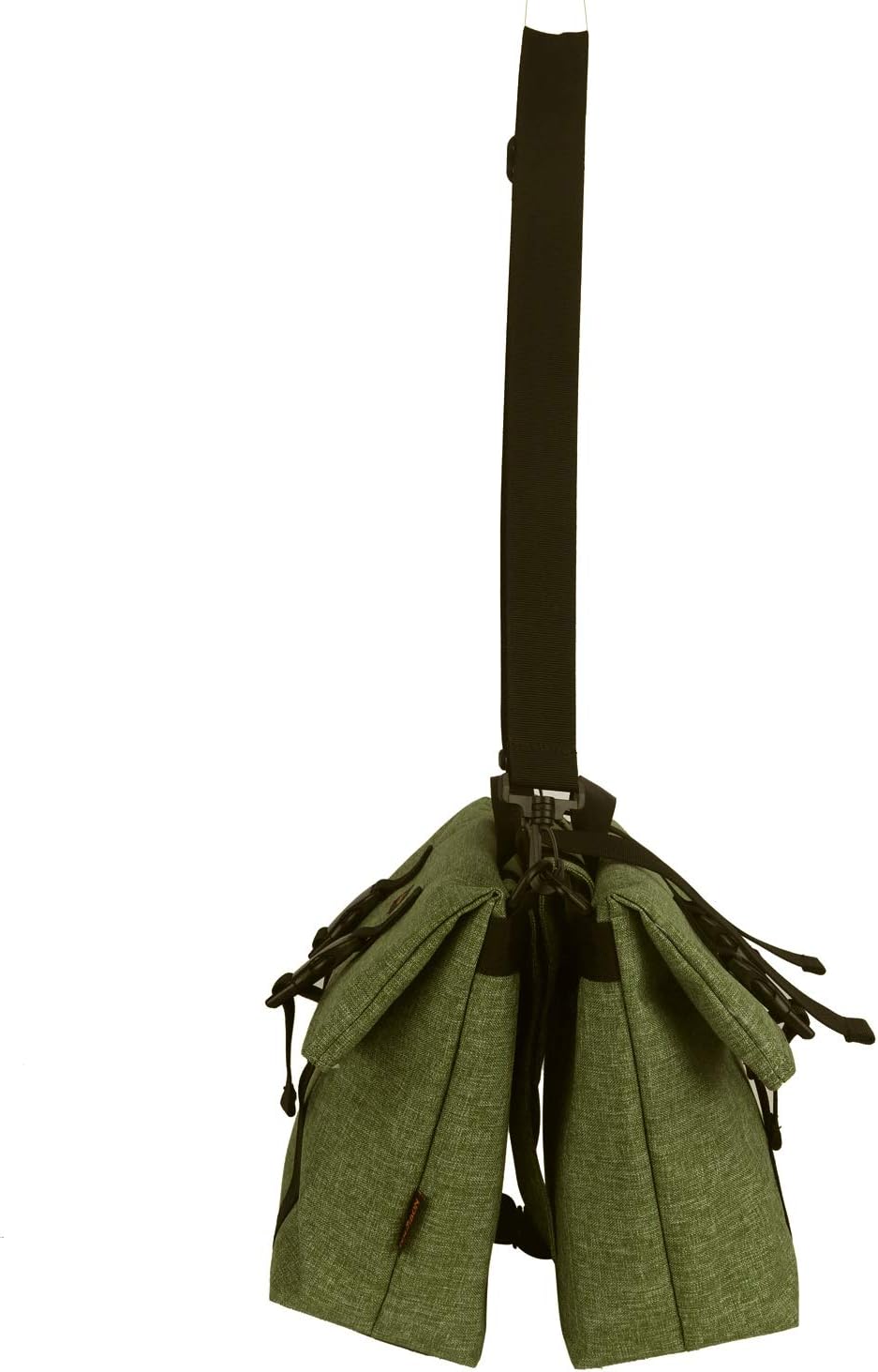 TOURBON Nylon doppelte Fahrradtasche Schultertaschen Rear Rack Stamm Motorrad Tail Sitz Fahrradtasch