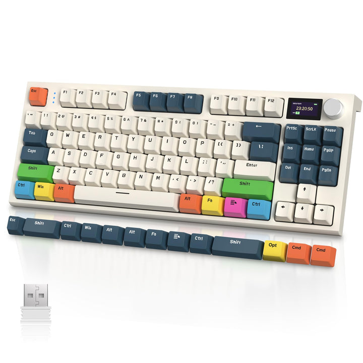 VGN GAMEPOWER RK86PRO Mechanische Gaming Tastatur Kabellos 75% Prozent TKL, 2,4G Wireless/Bluetooth/