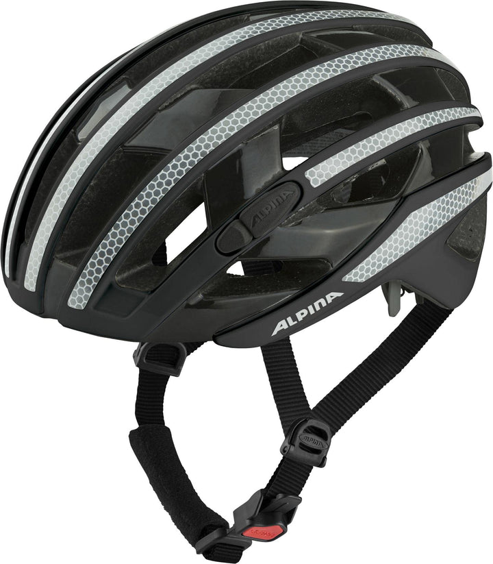 Alpina Fahrradhelm Road RAVEL Gr. 51-59 cm, Black Gloss 55-59 cm, 55-59 cm