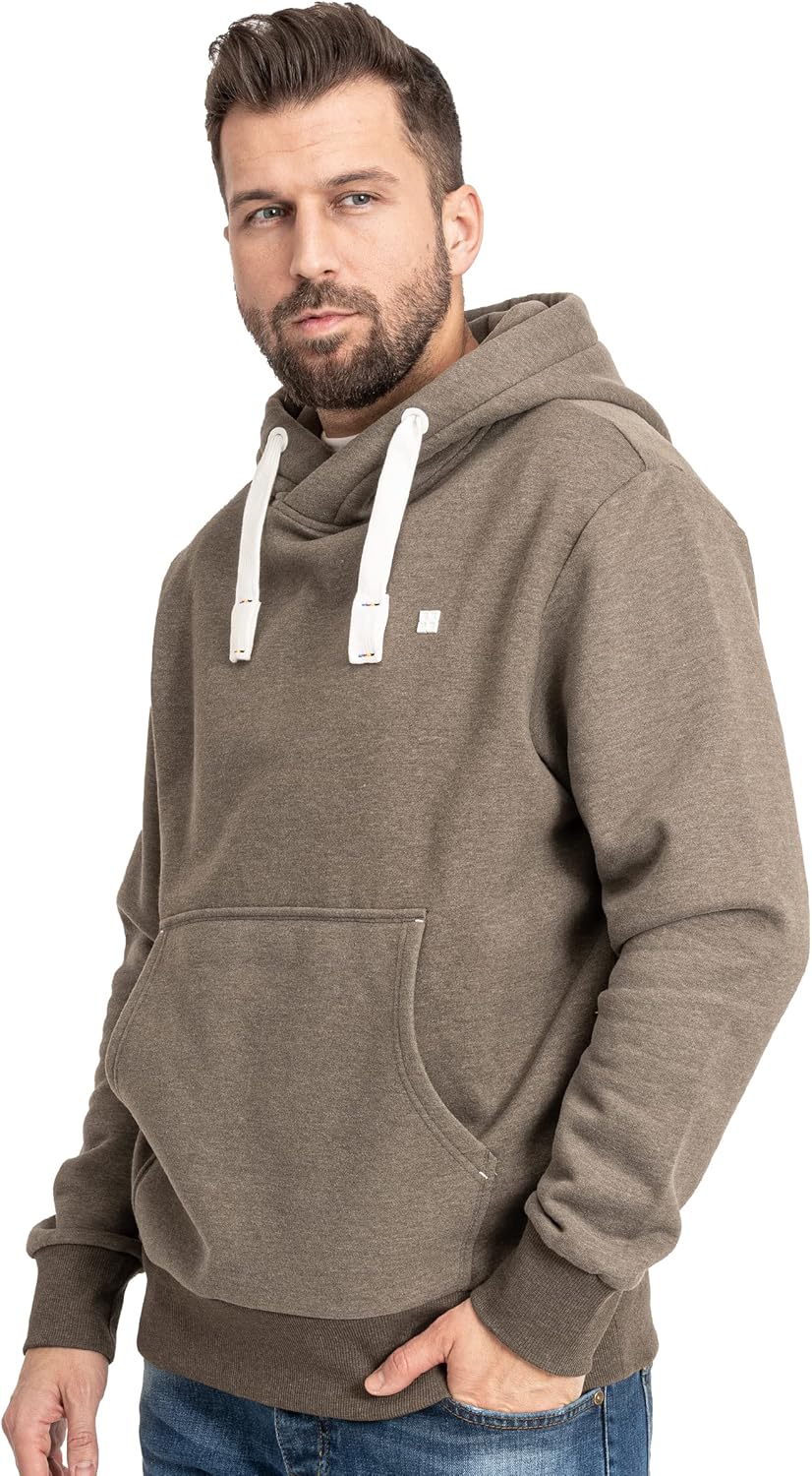 Deproc Active Herren Sweatshirt Pullover mit Kapuze Kapuzenjacke Fleecejacke Windbreaker Hoodie Linu