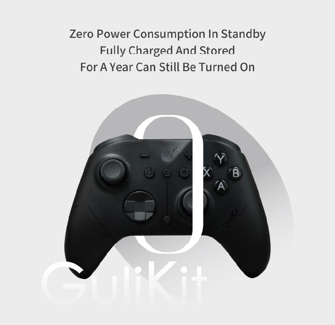 GuliKit ES Fastest Wireless E-sports Game Controller with Lowest Wireless Latency 3.25ms, 2200-level