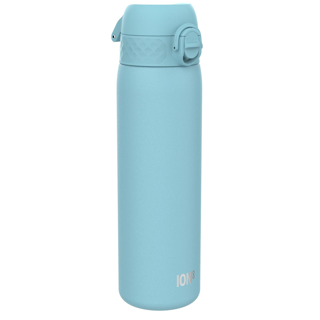 Ion8 Stahl-Trinkflasche, 600 ml, Auslaufsicher, Einhandöffnung, Sichere Verriegelung, Spülmaschinenf