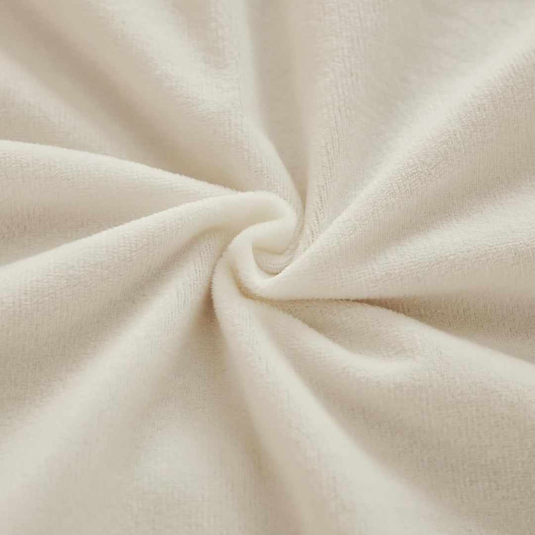 EMME Plüsch Bettwäsche Set 200x200cm Biber Flauschige Bettdecke Set für Bett Shaggy und Plüsch weich