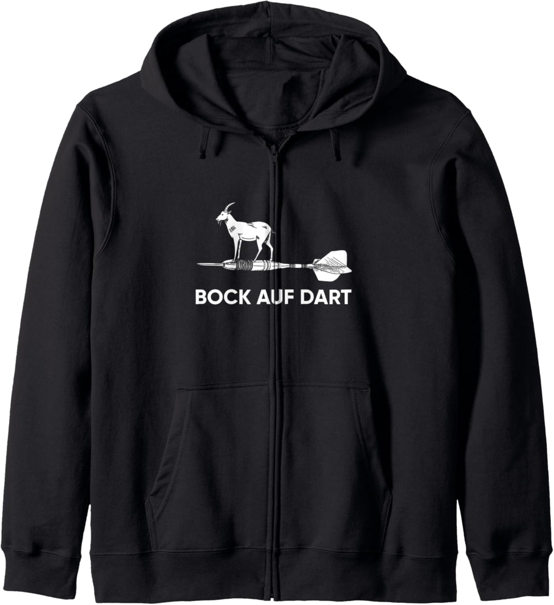 Bock auf Dart Shirt Dartspieler Spass Fun Geschenk Kapuzenjacke